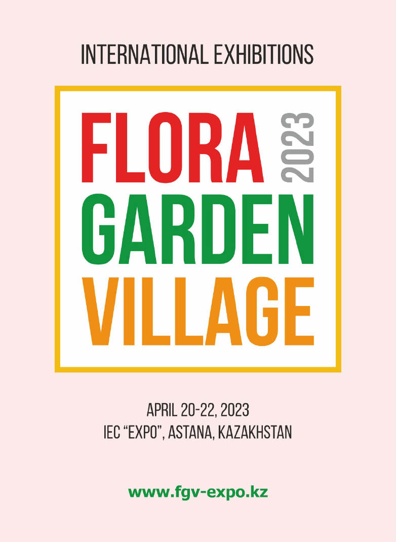 Logo beurs Flora Garden Village Kazachstan