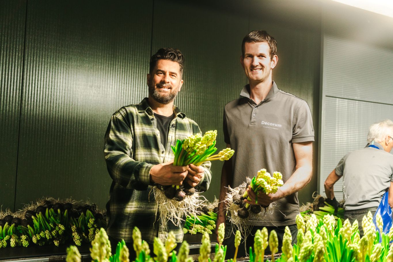 Michael Perry bij Van Noort Hyacinten