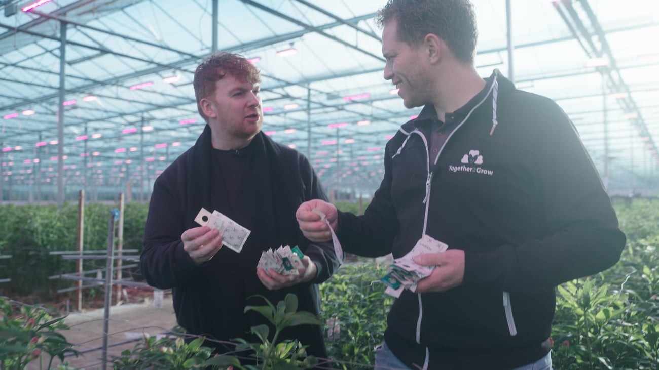 Jospeh Massie bij Together2Grow voor Grower for a Day